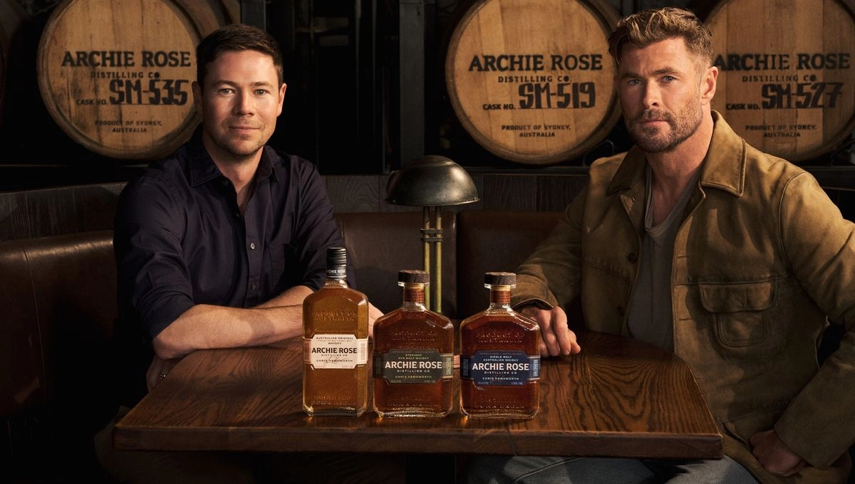 Archie Rose y Chris Hemsworth whisky