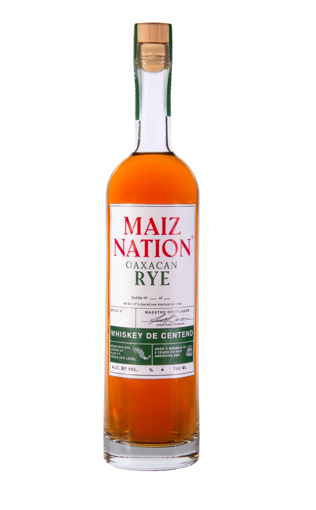 Maíz Nation Oaxacan Rye Whiskey